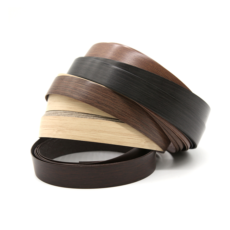 0.8*22mm Wood Color PVC Edge Banding for Melamine boards