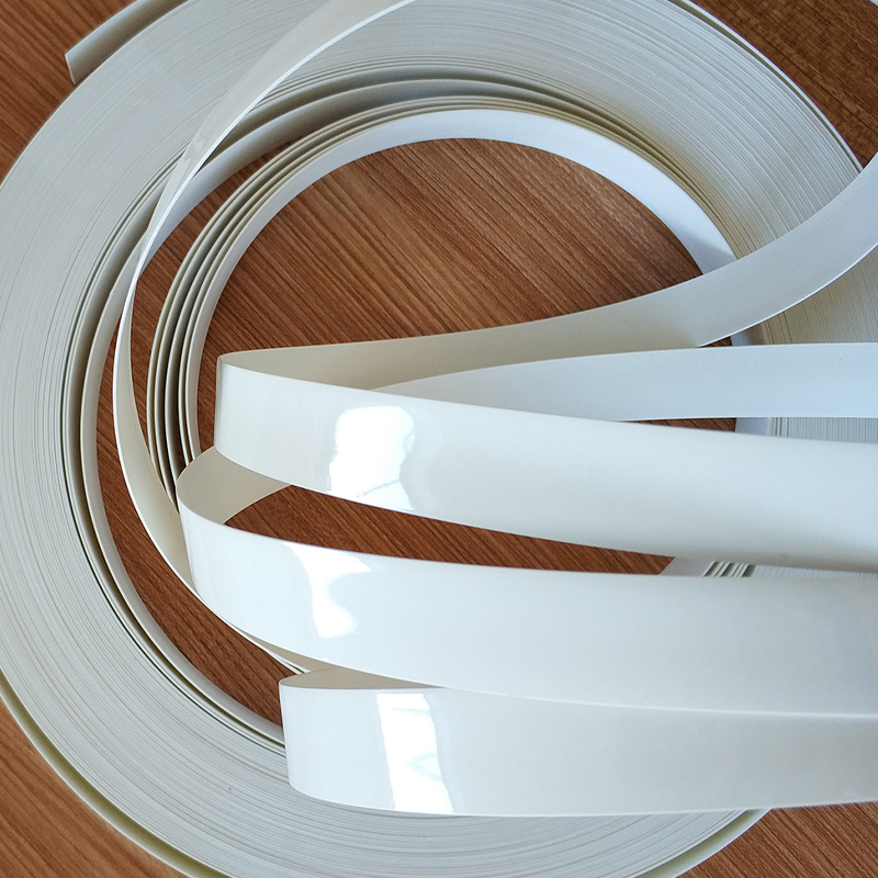 Pre-glued White High Gloss PVC Edge Banding for Luxury Furniture Design Pre-glued White High Gloss PVC Edge Banding for Luxury Furniture Design