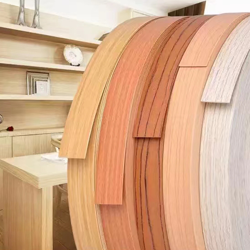 Custom Wood Grain PVC Edge Banding with Color Development Service Custom Wood Grain PVC Edge Banding with Color Development Service
