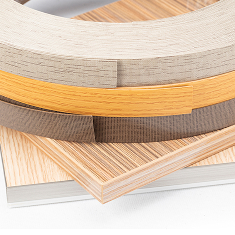 Custom Wood Grain PVC Edge Banding with Color Development Service Custom Wood Grain PVC Edge Banding with Color Development Service
