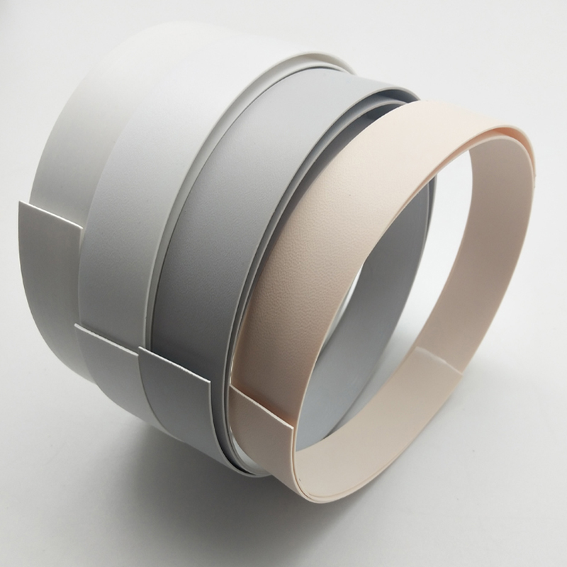 White Color Pre-glued EVA Adhesive PVC Edge Banding for Furniture Panels White Color Pre-glued EVA Adhesive PVC Edge Banding for Furniture Panels