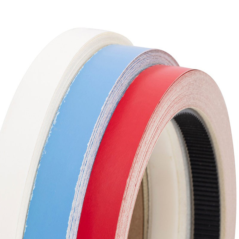 Hot Melt Adhesive Pre-Glued Melamine Edge Banding for Furniture Manufacturing Hot Melt Adhesive Pre-Glued Melamine Edge Banding for Furniture Manufacturing