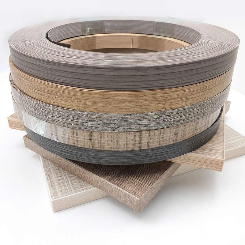 Wood Grain PVC Edge Banding for Furniture Panels Wood Grain PVC Edge Banding for Furniture Panels