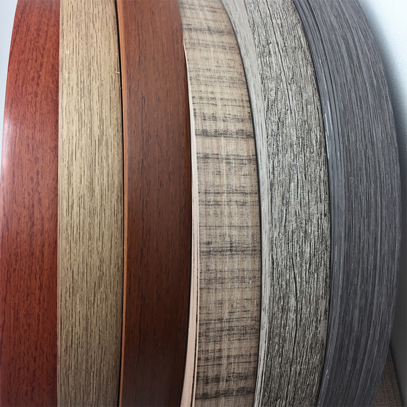 Wood Grain PVC Edge Banding for Furniture Panels Wood Grain PVC Edge Banding for Furniture Panels