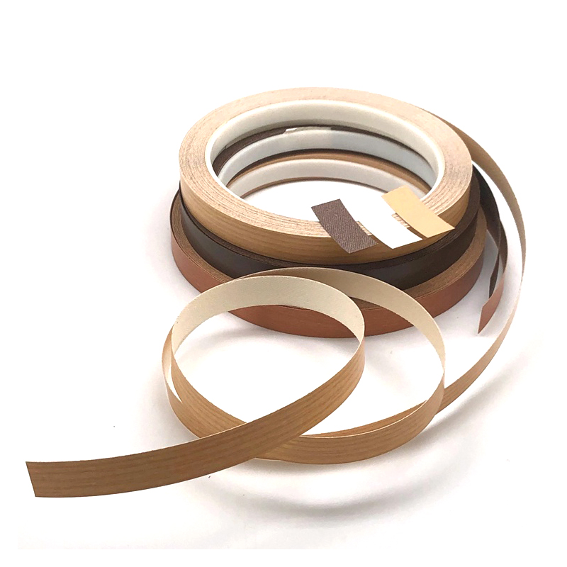Wood Grain Pre-Glued Melamine Edge Banding for Cabinet and Panel Furniture
