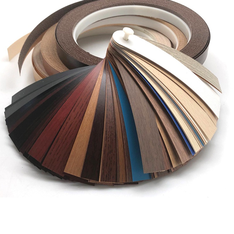 Wood Grain Pre-Glued Melamine Edge Banding for Cabinet and Panel Furniture Wood Grain Pre-Glued Melamine Edge Banding for Cabinet and Panel Furniture