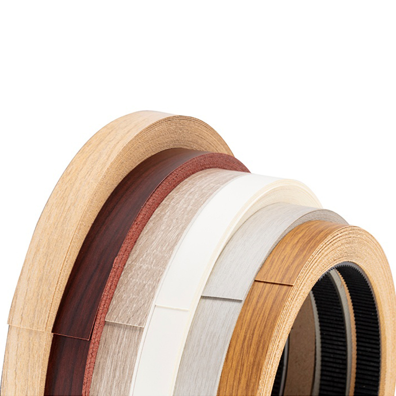 Wood Grain Pre-Glued Melamine Edge Banding for Cabinet and Panel Furniture Wood Grain Pre-Glued Melamine Edge Banding for Cabinet and Panel Furniture