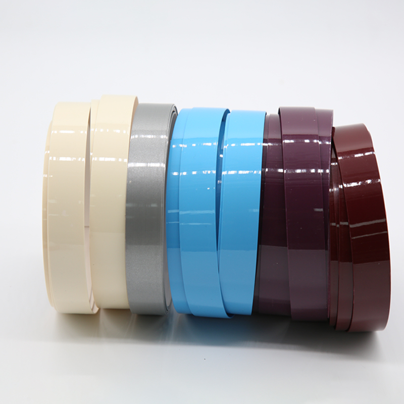 Pre-glued High Gloss PVC Edge Banding for Decorative Furniture Panels Pre-glued High Gloss PVC Edge Banding for Decorative Furniture Panels