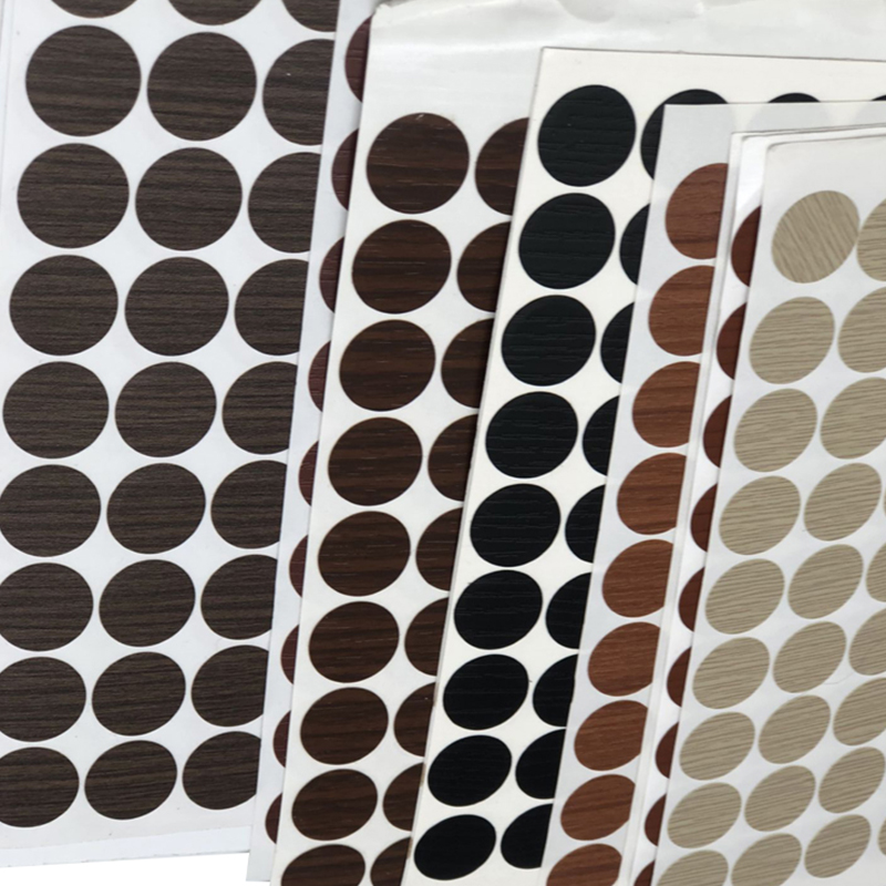Adhesive PVC Screw Cover Caps for Furniture Panel Decoration Adhesive PVC Screw Cover Caps for Furniture Panel Decoration