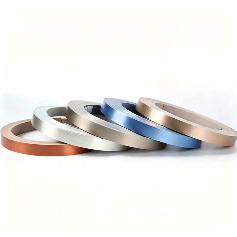 Stainless Steel Look Edge Banding for Premium Cabinets and Furniture Panels