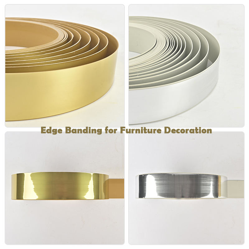 Stainless Steel Look Edge Banding for Premium Cabinets and Furniture Panels Stainless Steel Look Edge Banding for Premium Cabinets and Furniture Panels