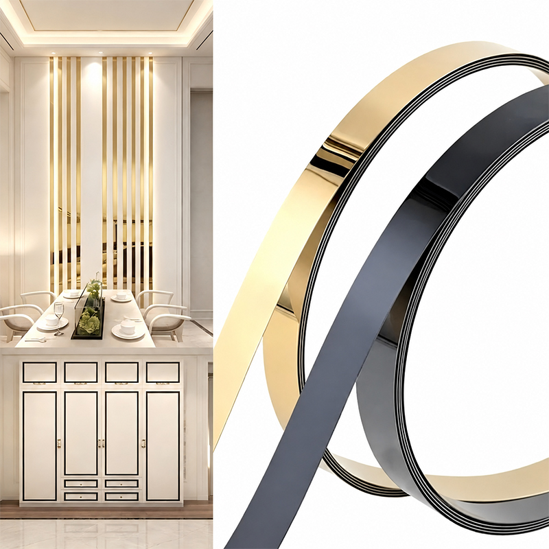 Chrome Effect Edge Banding for Modern Furniture and Decorative Panels Chrome Effect Edge Banding for Modern Furniture and Decorative Panels