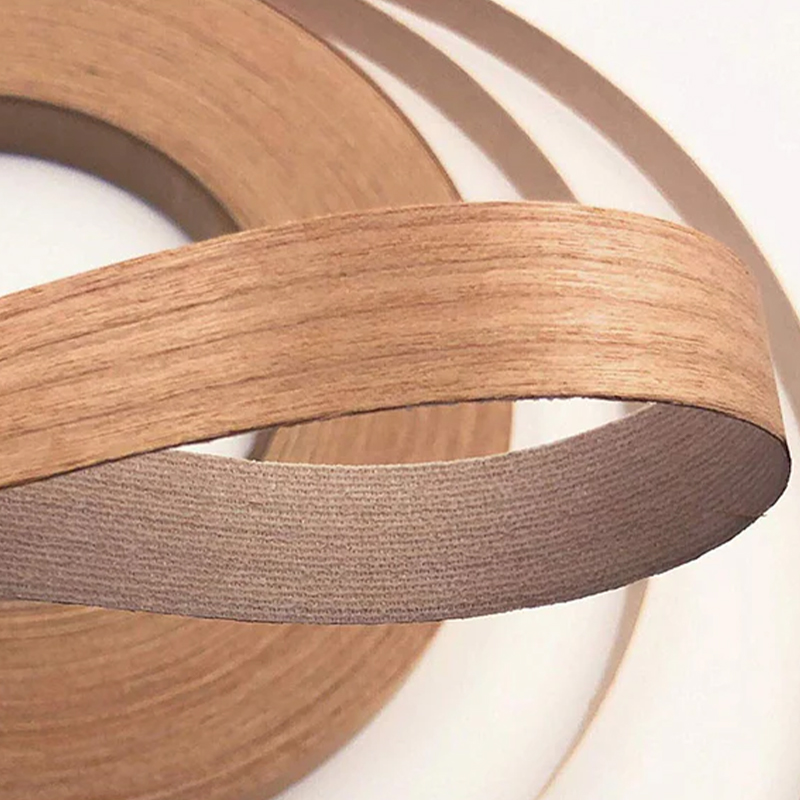 Oak Veneer Edge Banding with Hot Melt Adhesive for Natural Wood Furniture Oak Veneer Edge Banding with Hot Melt Adhesive for Natural Wood Furniture