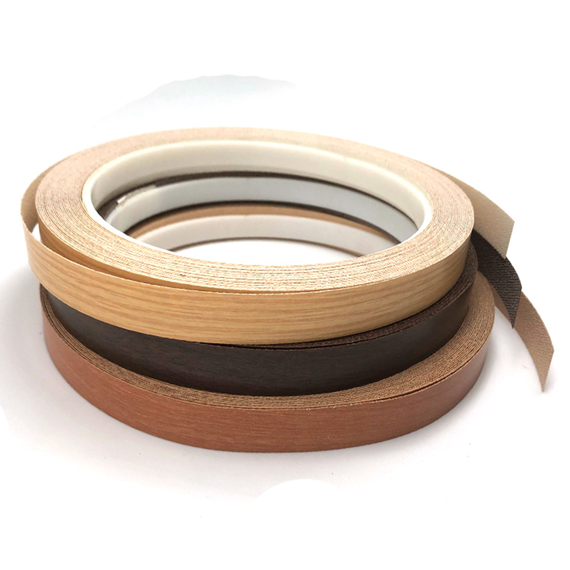 Wood Grain Non-Glued Melamine Edge Banding for Cabinet Manufacturing Wood Grain Non-Glued Melamine Edge Banding for Cabinet Manufacturing