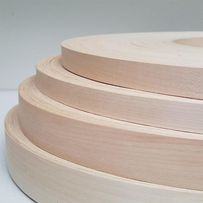 Beech Wood Veneer Edge Banding with Adhesive Backing for furniture Beech Wood Veneer Edge Banding with Adhesive Backing for furniture