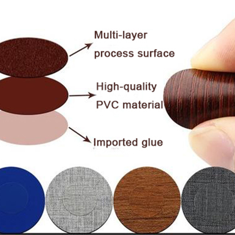 Adhesive PVC Screw Cover Caps for Furniture Panel Decoration Adhesive PVC Screw Cover Caps for Furniture Panel Decoration