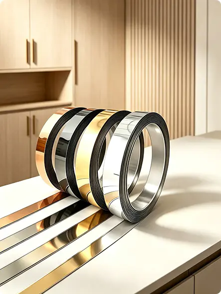 Metallic Edge Banding with PET Film